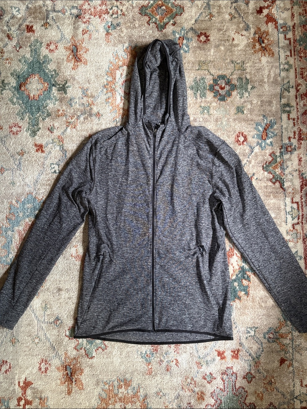 Lululemon Surge Warm Full Zip Men’s Heathered Black - M